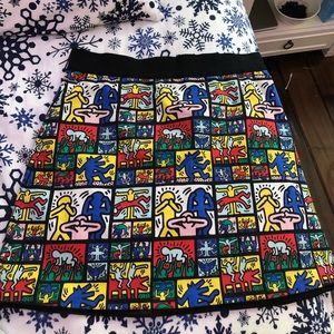 alice + olivia x keith haring skirt